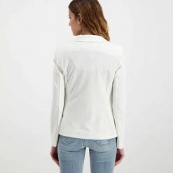 EMME MARELLA BLAZER DOPPIO PETTO IN JERSEY RIDGE DONNA Bianco -Tendenza Italia emme marella ridge blazer doppio petto in jersey ridge donna giacconi donna 044645001 003 4