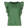 EMME MARELLA T-SHIRT CON ROUCHES SANGALLO ROYAL DONNA Verde