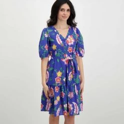 EMME MARELLA ABITO MANICA BALLON CON CINTURA SCIOVIA DONNA Viola -Tendenza Italia emme marella sciovia abito manica ballon con cintura sciovia donna casual donna 044645701 011 3