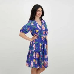 EMME MARELLA ABITO MANICA BALLON CON CINTURA SCIOVIA DONNA Viola -Tendenza Italia emme marella sciovia abito manica ballon con cintura sciovia donna casual donna 044645701 011 5