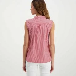 EMME MARELLA CAMICIA SMANICATA STEFANO DONNA Bianco, Rosso -Tendenza Italia emme marella stefano camicia smanicata stefano donna casual donna 044646001 008 4