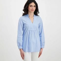EMME MARELLA CAMICIA SCOLLO A V TOPAZIO DONNA Azzurro, Bianco 10 EMME MARELLA CAMICIA SCOLLO A V TOPAZIO DONNA Azzurro, Bianco -Tendenza Italia emme marella topazio camicia scollo a v topazio donna casual donna 044646101 002 3