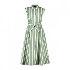 EMME MARELLA ABITO CHEMISIER TUNISI DONNA Bianco, Verde