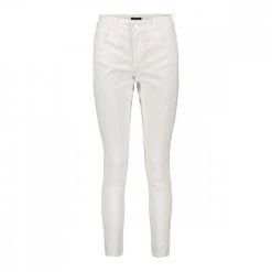 EMME MARELLA PANTALONI 5 TASCHE USSURI DONNA Bianco