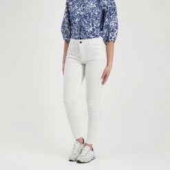 EMME MARELLA PANTALONI 5 TASCHE USSURI DONNA Bianco -Tendenza Italia emme marella ussuri pantaloni 5 tasche ussuri donna casual donna 044646501 001 4