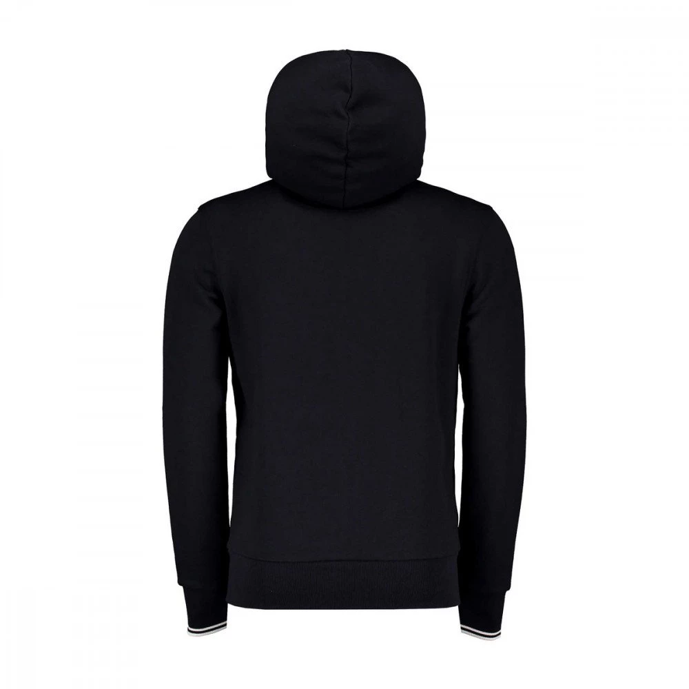 FRED PERRY FELPA FULL ZIP CON CAPPUCCIO LOGO CUORE Blu - immagine 2