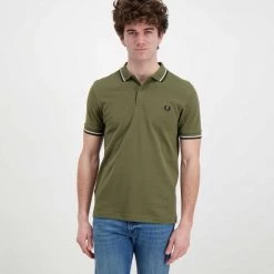 FRED PERRY POLO M3600 Verde -Tendenza Italia fred perry m3600 polo m3600 casual uomo 044989101 b57 2