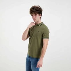 FRED PERRY POLO M3600 Verde -Tendenza Italia fred perry m3600 polo m3600 casual uomo 044989101 b57 4