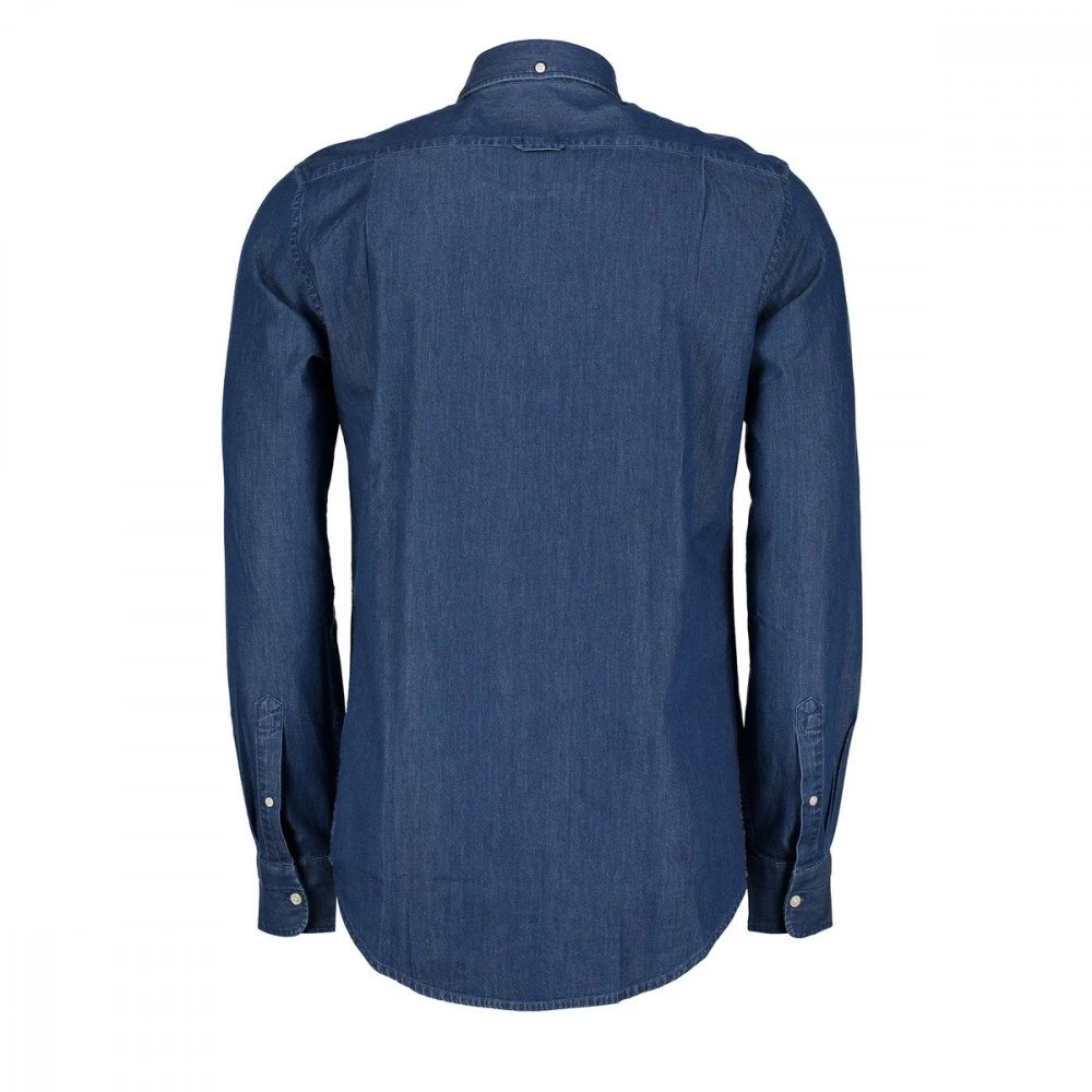 GANT CAMICIA IN CHAMBRAY Blu 4 GANT CAMICIA IN CHAMBRAY Blu - immagine 2
