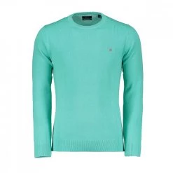 GANT MAGLIONE GIROCOLLO IN COTONE PIQUET Verde