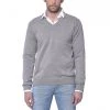 GANT Maglione Scollo V Basico Grigio