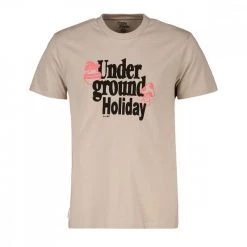 Offerta economica Novità 43 GLOBE T-SHIRT UNDEGROUND HOLIDAY Beige
