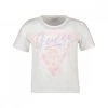 GUESS T-SHIRT CROP LOGO BAMBINA Bianco -Tendenza Italia guess j2g11 t shirt crop logo bambina abbigliamento bambino 044777601 g011 1
