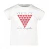 GUESS T-SHIRT CROP BAMBINA Bianco -Tendenza Italia guess j2ri18 t shirt crop bambina abbigliamento bambino 044779101 g011 1