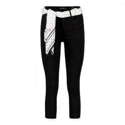 GUESS PANTALONE 1981 CAPRI COTONE STRETCH FOULARD DONNA