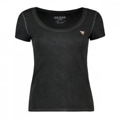 GUESS T-SHIRT MINI LOGO STRASS DONNA