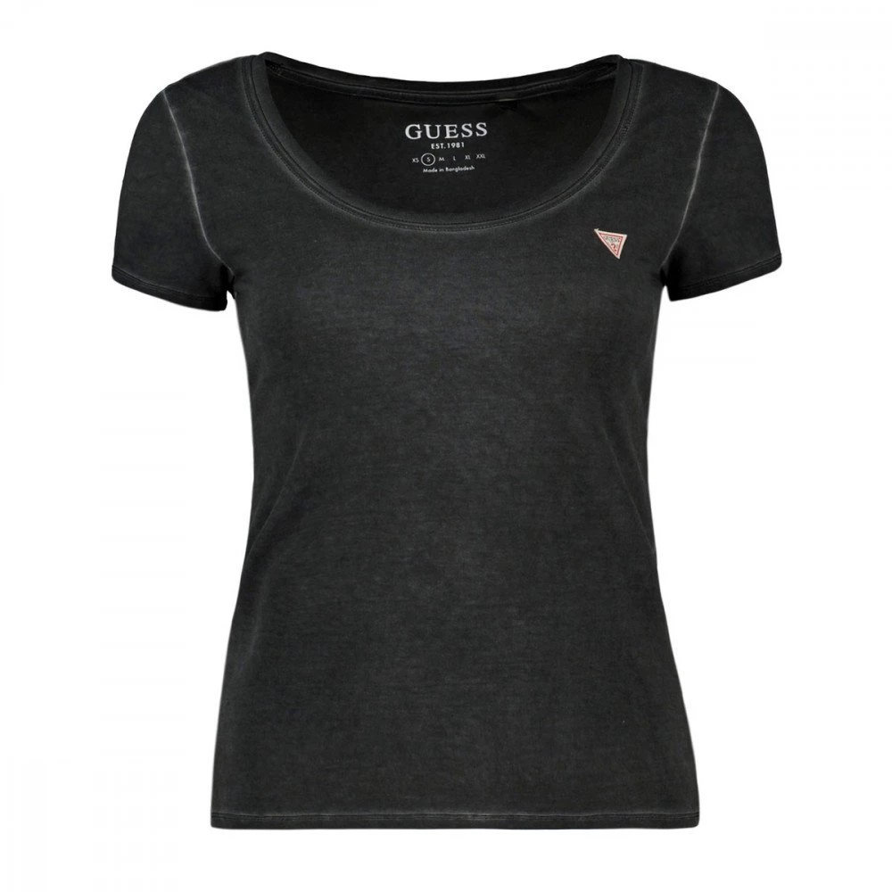 GUESS T-SHIRT MINI LOGO STRASS DONNA 3 GUESS T-SHIRT MINI LOGO STRASS DONNA