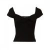 GUESS TOP IN MAGLIA FIOCCO DONNA Nero
