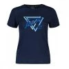 GUESS T-SHIRT NEW ICON LOGO DONNA Blu