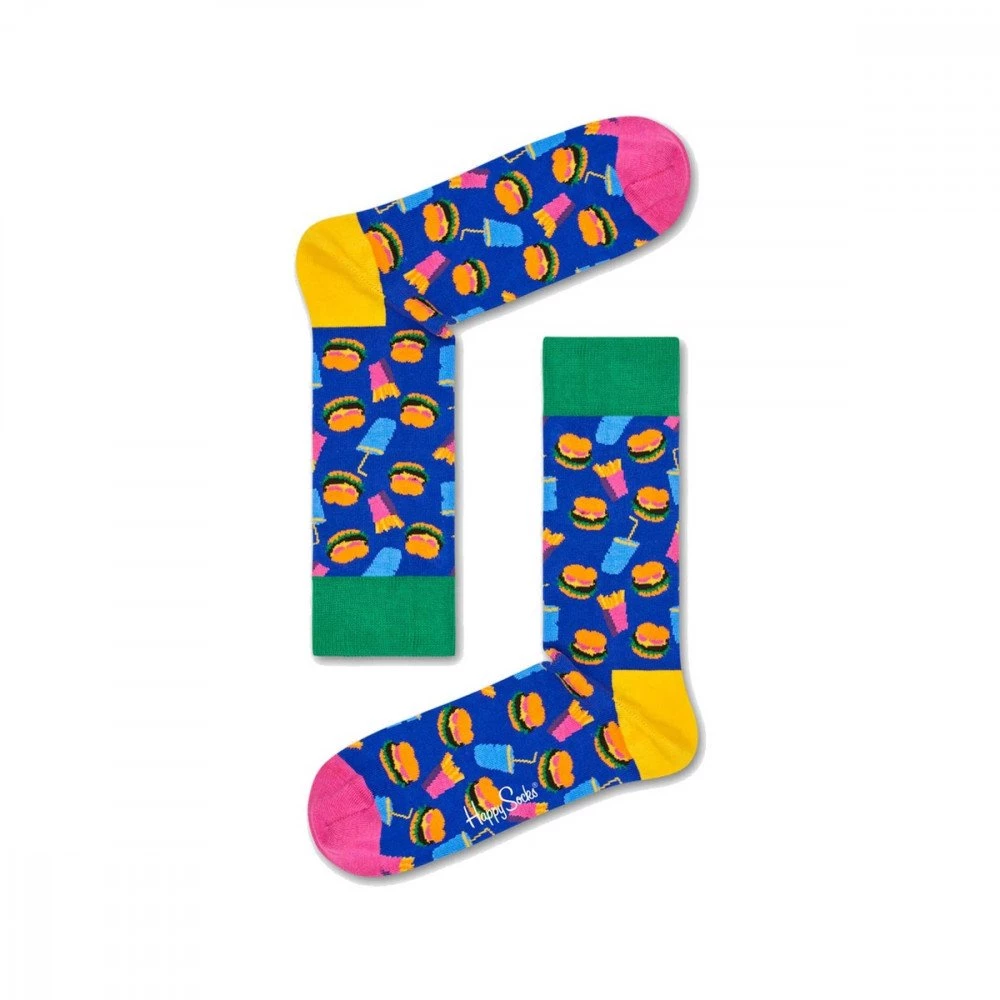HAPPY SOCKS CALZA HAMBURGER SOCK 4 HAPPY SOCKS CALZA HAMBURGER SOCK - immagine 2