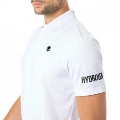 HYDROGEN POLO BASIC Bianco 8 HYDROGEN POLO BASIC Bianco -Tendenza Italia hydrogen gc0001 polo basic abbigliamento golf uomo 043032301 001 3