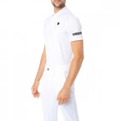 HYDROGEN POLO BASIC Bianco 9 HYDROGEN POLO BASIC Bianco -Tendenza Italia hydrogen gc0001 polo basic abbigliamento golf uomo 043032301 001 4
