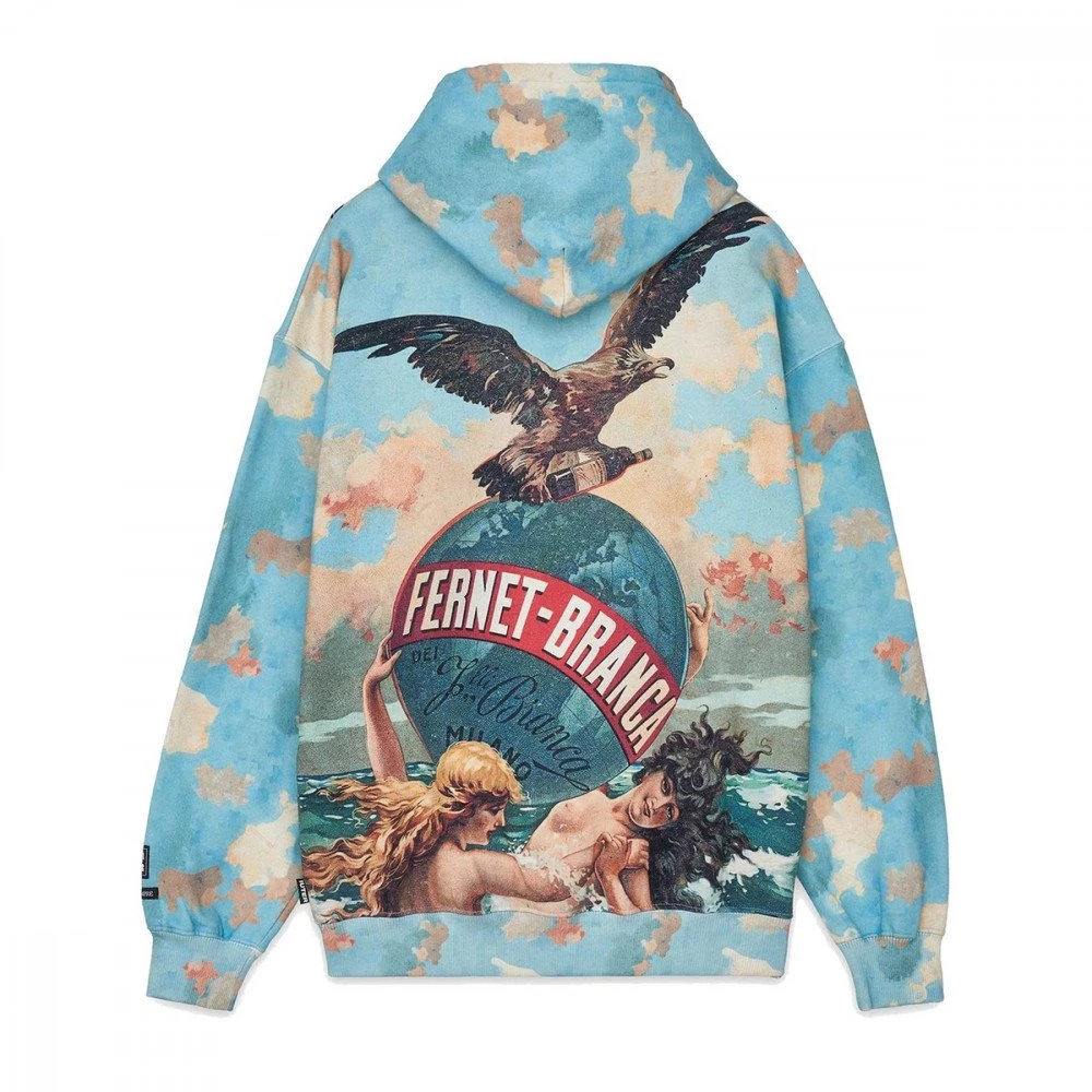 IUTER FELPA CON CAPPUCCIO 1904 FERNET Multicolor 4 IUTER FELPA CON CAPPUCCIO 1904 FERNET Multicolor - immagine 2