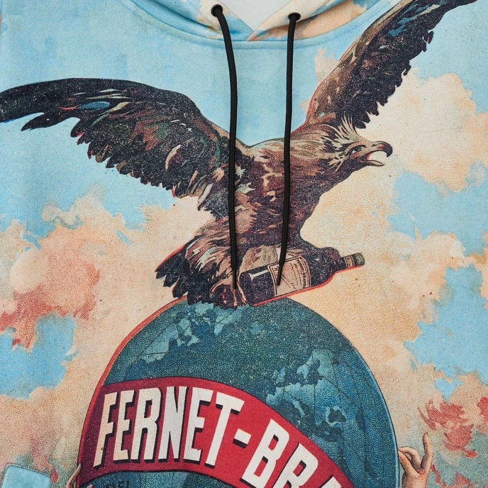 IUTER FELPA CON CAPPUCCIO 1904 FERNET Multicolor 5 IUTER FELPA CON CAPPUCCIO 1904 FERNET Multicolor - immagine 3