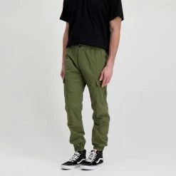 IUTER PANTALONI CARGO JOGGER Verde -Tendenza Italia iuter 22sicj01 pantaloni cargo jogger street style uomo 044749801 army 4