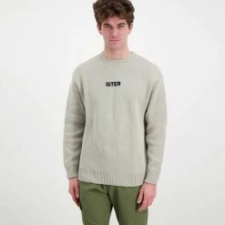 IUTER MAGLIONE BENGALA Grigio -Tendenza Italia iuter 22sijm85 maglione bengala street style uomo 044738601 grey 3