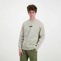 IUTER MAGLIONE BENGALA Grigio -Tendenza Italia iuter 22sijm85 maglione bengala street style uomo 044738601 grey 5