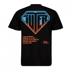 IUTER T-SHIRT DOUBLE LOGO Nero 9 IUTER T-SHIRT DOUBLE LOGO Nero -Tendenza Italia iuter 22sits02 t shirt double logo street style uomo 044750701 black 2