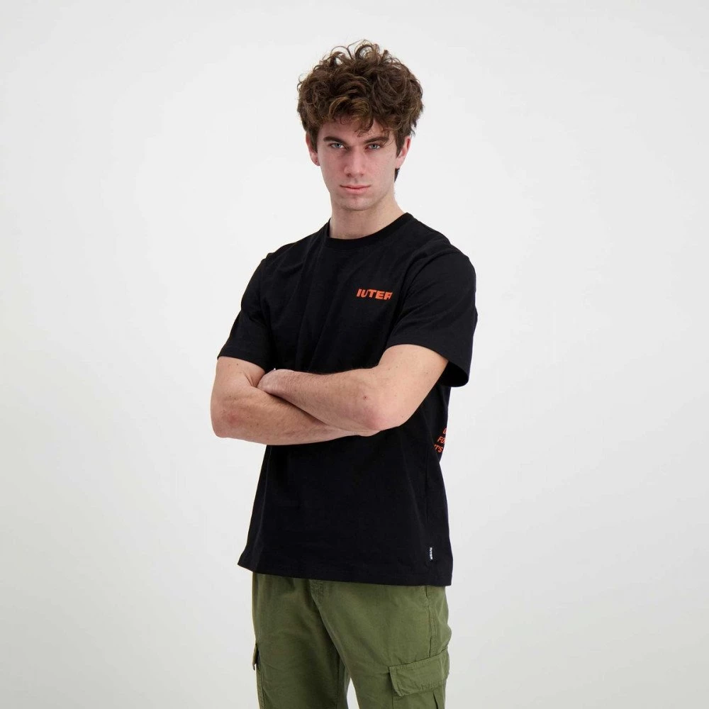 IUTER T-SHIRT DOUBLE LOGO Nero 7 IUTER T-SHIRT DOUBLE LOGO Nero - immagine 5