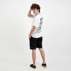 IUTER T-SHIRT FAST LOGO Bianco -Tendenza Italia iuter 22sits16 t shirt fast logo street style uomo 044752201 white 6