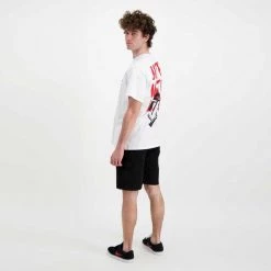 IUTER T-SHIRT STENCIL Bianco -Tendenza Italia iuter 22sits32 t shirt stencil street style uomo 044752301 white 6