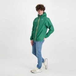 K-WAY GIACCA CLAUDE LE VRAI 3.0. UNISEX Verde -Tendenza Italia k way k004bd0 giacca claude le vrai 3 0 unisex giacconi uomo 045341501 00q 6