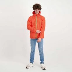 K-WAY GIACCA CLAUDE LE VRAI 3.0. UNISEX Arancio -Tendenza Italia k way k004bd0 giacca claude le vrai 3 0 unisex giacconi uomo 045341601 414 6