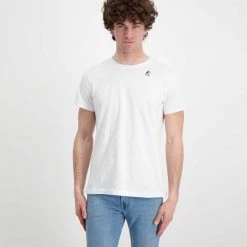 K-WAY T-SHIRT LE VRAI EDOUARD Bianco -Tendenza Italia k way k007je0 t shirt le vrai edouard casual uomo 045519901 001 2