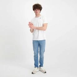 K-WAY T-SHIRT LE VRAI EDOUARD Bianco -Tendenza Italia k way k007je0 t shirt le vrai edouard casual uomo 045519901 001 5