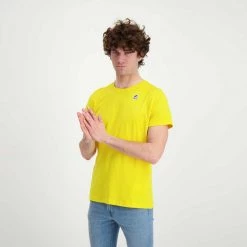 K-WAY T-SHIRT LE VRAI EDOUARD Giallo -Tendenza Italia k way k007je0 t shirt le vrai edouard casual uomo 045520101 t05 4
