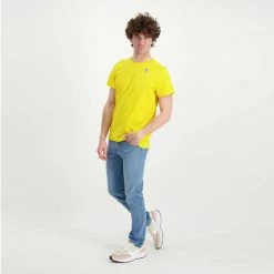 K-WAY T-SHIRT LE VRAI EDOUARD Giallo -Tendenza Italia k way k007je0 t shirt le vrai edouard casual uomo 045520101 t05 5