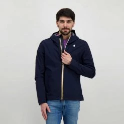 K-WAY GIACCA JACK BONDED JERSEY Blu -Tendenza Italia k way k007lv0 giacca jack bonded jersey giacconi uomo 045341801 k89 5