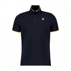 K-WAY POLO VINCENT CONTRASTO Blu -Tendenza Italia k way k008j50 polo bordi nastro k way casual uomo 040560201 k89 2