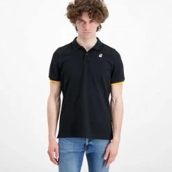 K-WAY POLO VINCENT CONTRASTO -Tendenza Italia k way k008j50 polo bordi nastro k way casual uomo 042626201 usy 3