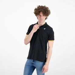 K-WAY POLO VINCENT CONTRASTO -Tendenza Italia k way k008j50 polo bordi nastro k way casual uomo 042626201 usy 5