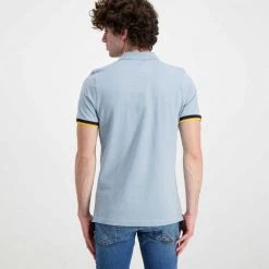 K-WAY POLO VINCENT CONTRASTO Blu -Tendenza Italia k way k008j50 polo vincent contrasto casual uomo 045520401 130 4