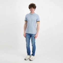 K-WAY POLO VINCENT CONTRASTO Blu -Tendenza Italia k way k008j50 polo vincent contrasto casual uomo 045520401 130 6