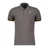 K-WAY POLO VINCENT CONTRASTO Grigio -Tendenza Italia k way k008j50 polo vincent contrasto casual uomo 045520501 x5r 1