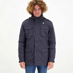 K-WAY GIACCA FIELD MANFIELD RIPSTOP MARMOTTA Blu -Tendenza Italia k way k1119nw giacca field manfield ripstop marmotta giacconi uomo 044018001 a2b 3