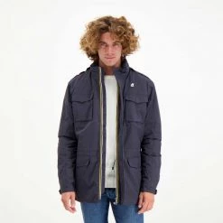 K-WAY GIACCA FIELD MANFIELD RIPSTOP MARMOTTA Blu -Tendenza Italia k way k1119nw giacca field manfield ripstop marmotta giacconi uomo 044018001 a2b 5